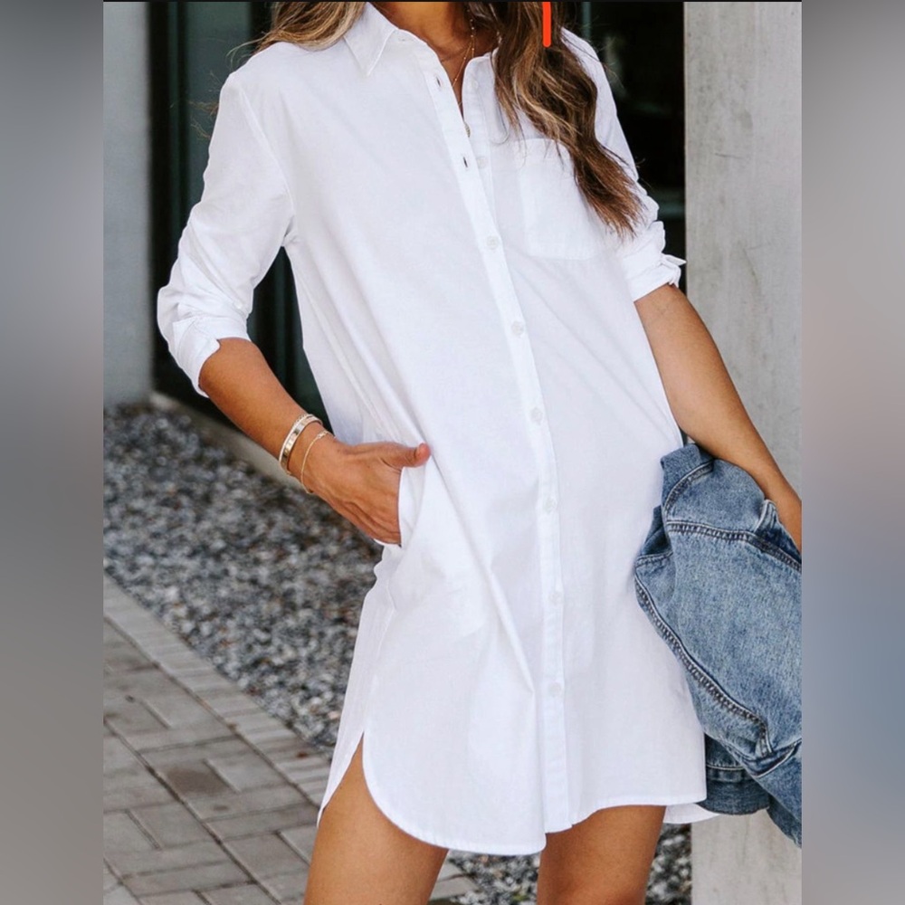 Button down shirt dress